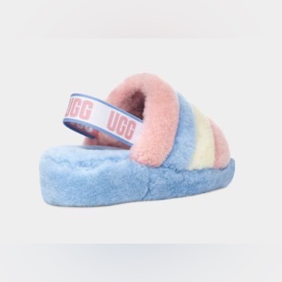 NWOT Ugg Yeah Fuzzy Slingback Slides - Picture 9 of 10